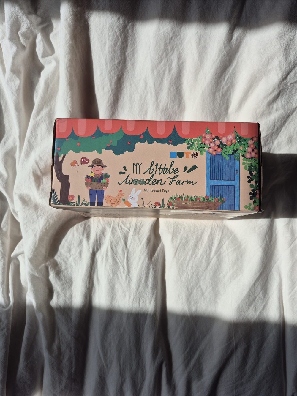 Muto My Little Wooden Farm - Red, Blue, Green, Tan